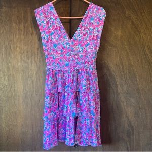 NWT Lilly Pulitzer Faye V-Neck Ruffle Dress Sz S